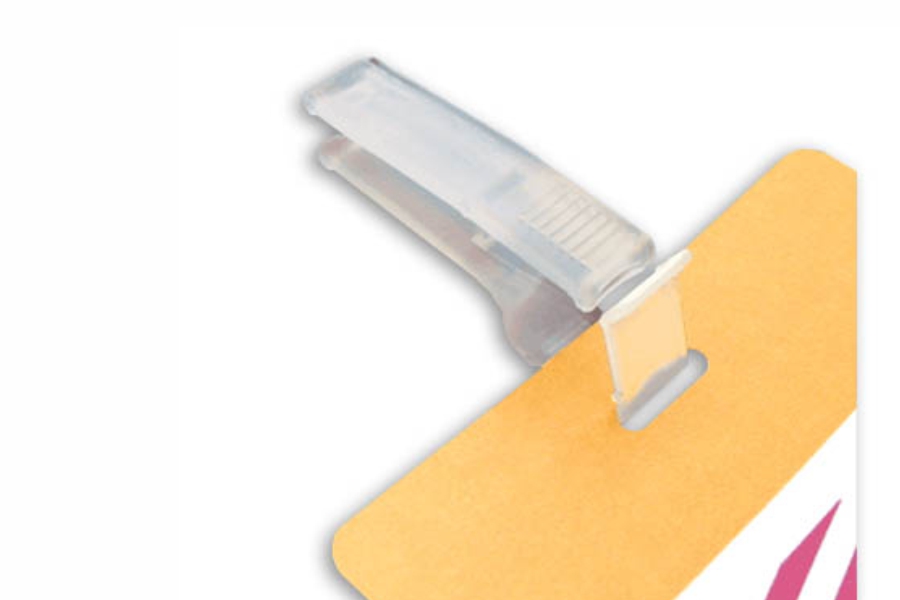 Reusable Plastic Temp Badge Clip