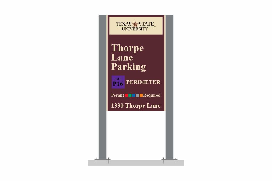 TXST Exterior Site Sign 1