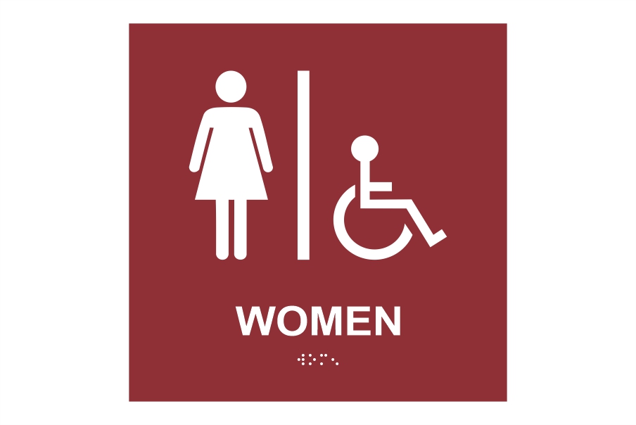 Restroom Braille Sign