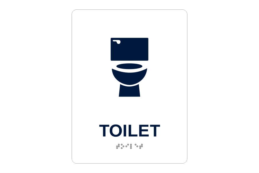 Restroom Braille Sign
