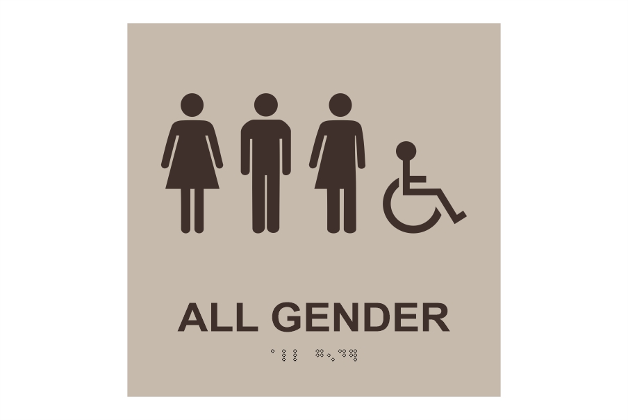 Restroom Braille Sign
