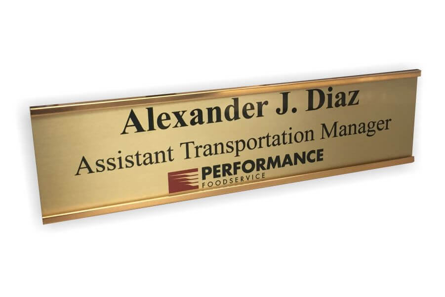 thumbnail image 2 of Set Of 6 - Sturdy & Elegant Silver Aluminum Wall Mount Name Plate... 2 of 11