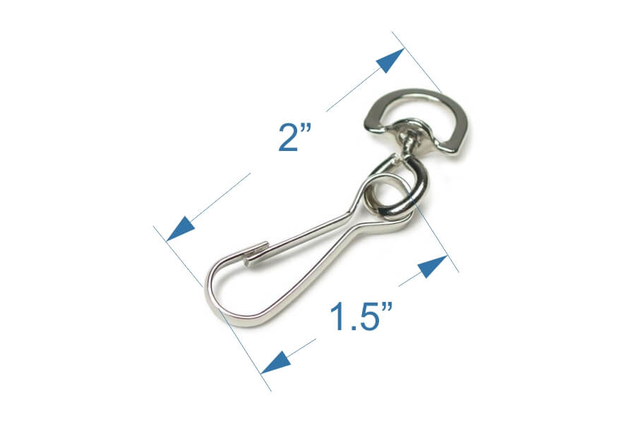 Metal Lanyard Swivel Hook Fastener for Lanyard Assembly