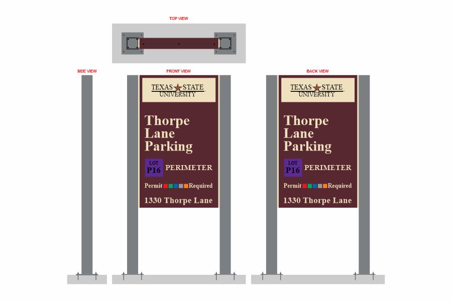 TXST Exterior Site Sign 1