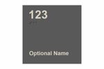 TXST Room Number Sign