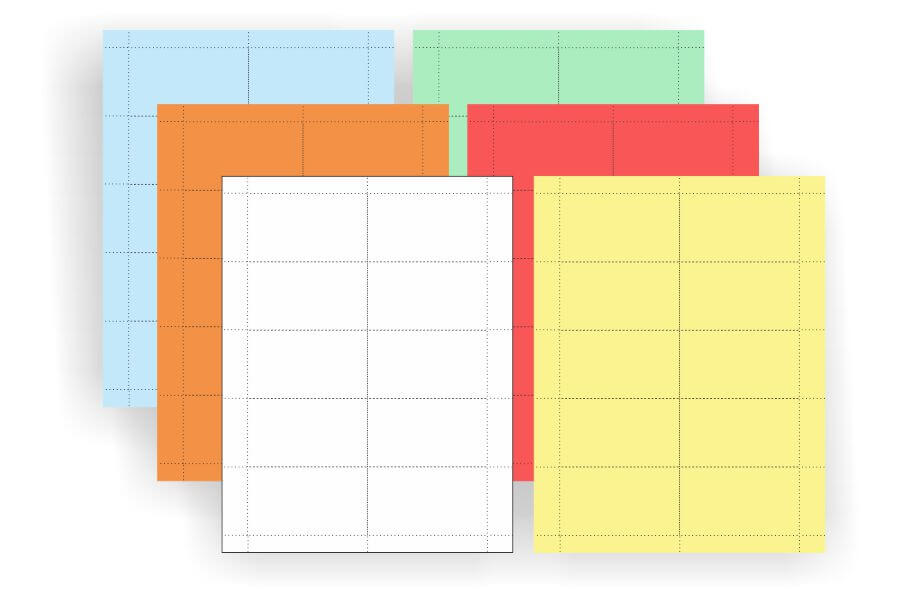 Replacement Paper Name Insert Sheets for Window Badges