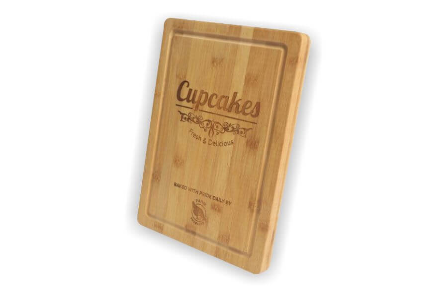 Bamboo Wood Rectangular Cutting Board With Juice Groove